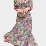 Luana - Elegante abito con scollatura a V