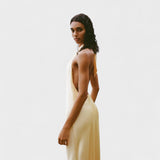 Gala - Abito in satin con scollo all'americana