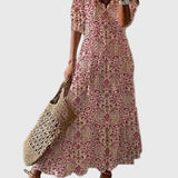 Amalia | Vintage Boho Maxi Abito Estivo