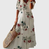 Amalia | Vintage Boho Maxi Abito Estivo