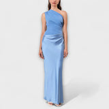 Luna - Abito in satin asimmetrico
