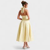 Halina - Abito midi con corsetto