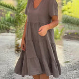 Ella - Vestito estivo rilassante con scollatura a V