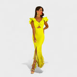 Lúcia - Neon flamencodress