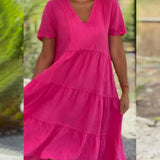 Ella - Vestito estivo rilassante con scollatura a V