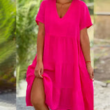 Ella - Vestito estivo rilassante con scollatura a V