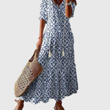 Amalia | Vintage Boho Maxi Abito Estivo