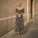 Ansa | Abito Elegante con Motivo Vegetale
