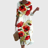 Hayley | Elegante Abito Maxi a Fiori
