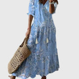 Amalia | Vintage Boho Maxi Abito Estivo