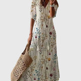 Amalia | Vintage Boho Maxi Abito Estivo