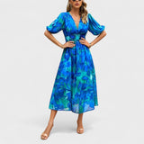 Clara - Elegante Vestito Midi a Fiori