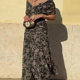 Luana - Elegante abito con scollatura a V
