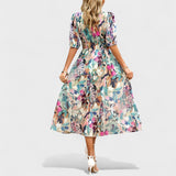 Clara - Elegante Vestito Midi a Fiori