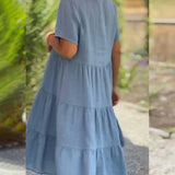 Ella - Vestito estivo rilassante con scollatura a V