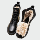 Stivali in pelle per l'inverno