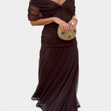 Luana - Elegante abito con scollatura a V