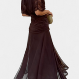 Luana - Elegante abito con scollatura a V