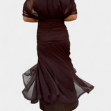 Luana - Elegante abito con scollatura a V
