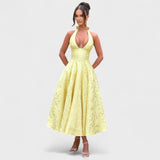 Halina - Abito midi con corsetto