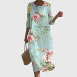 Hayley | Elegante Abito Maxi a Fiori