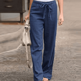 Aada - Pantaloni Comodi da Donna con Coulisse e Vita Elastico
