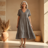 Ella - Vestito estivo rilassante con scollatura a V