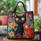 Borsa Imbottita "Gatto Nero Incantato"
