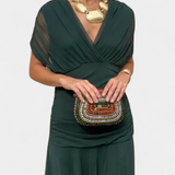 Luana - Elegante abito con scollatura a V