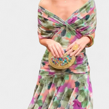 Luana - Elegante abito con scollatura a V