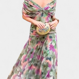 Luana - Elegante abito con scollatura a V